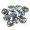 Rose Petal 8х7 мм Crystal Graphite Rainbow (10 шт) Rose-8-00030-98537