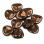Rose Petal 8х7 мм Jet Bronze (10 шт) Rose-8-23980-14415