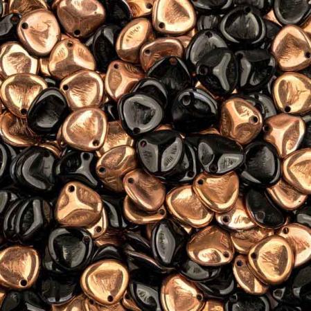 Rose Petal 8х7 мм Jet Capri Gold