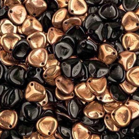 Rose Petal 8х7 мм Jet Capri Gold (10 шт)