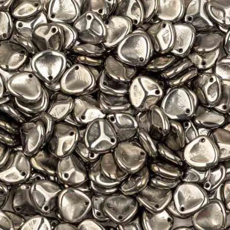 Rose Petal 8х7 мм Jet Full Chrome (10 шт)