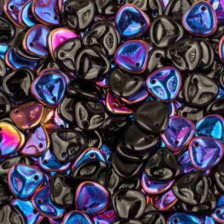 Rose Petal 8х7 мм Jet Sliperit
