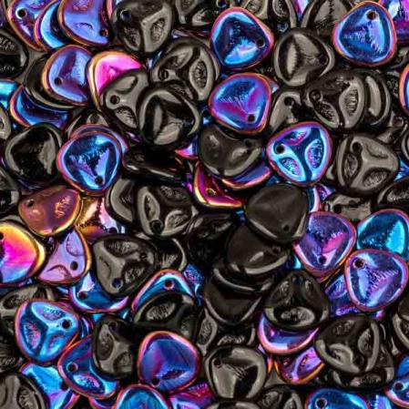 Rose Petal 8х7 мм Jet Sliperit (10 шт)