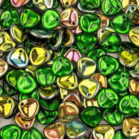 Rose Petal 8х7 мм Chrysolite Vitrail (10 шт)