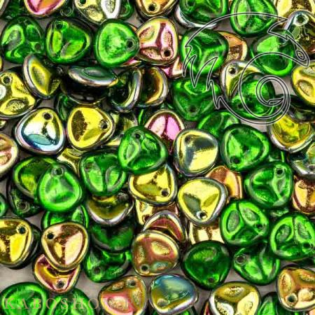 Rose Petal 8х7 мм Chrysolite Vitrail (10 шт) Rose-8-50050-28101