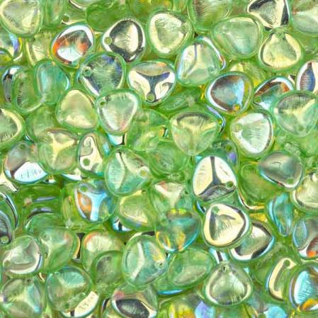 Rose Petal 8х7 мм Light Peridot AB