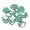 Rose Petal 8х7 мм Milky Green AB (10 шт) Rose-8-51410-28701