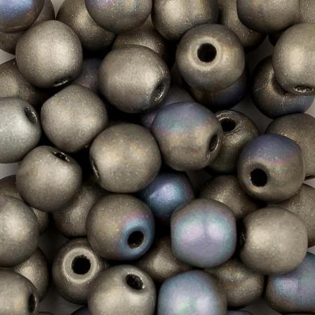 Round beads 3 мм Crystal Glittery Argentic Matted
