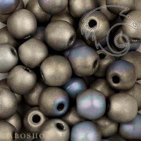 Round beads 3 мм Crystal Glittery Argentic Matted RoundB-3-00030-98854