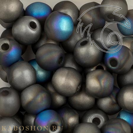 Round beads 3 мм Crystal Glittery Graphite Matted RoundB-3-00030-98855