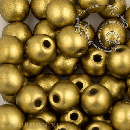 Round Beads 3 мм Alabaster Metallic Olivine RoundB-3-2010-29418