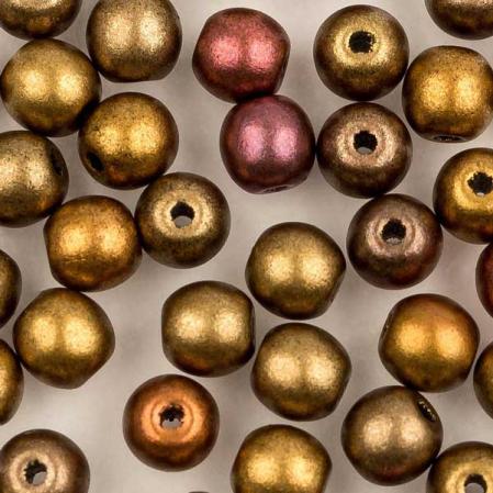 Round beads 4 мм Ancient Gold