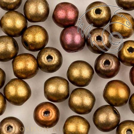 Round beads 4 мм Ancient Gold RoundB-4-01620