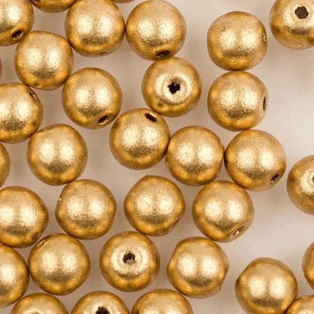 Round beads 4 мм Aztec Gold