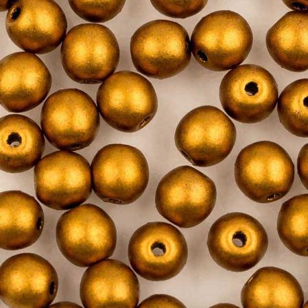 Round beads 4 мм Brass Gold