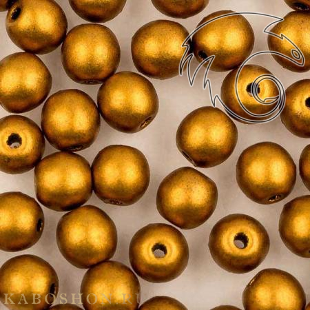 Round beads 4 мм Brass Gold RoundB-4-01740