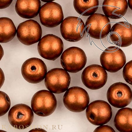 Round beads 4 мм Copper RoundB-4-01750