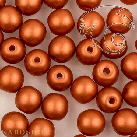 Round Beads 4 мм Alabaster Metallic Bronze RoundB-4-2010-29410