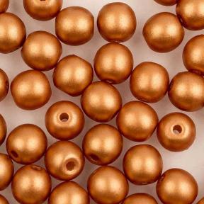 Round Beads 4 мм Alabaster Metallic Copper