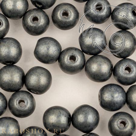 Round beads 4 мм Jet Hematite Matted RoundB-4-23980-84400