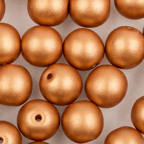 Round Beads 6 мм Alabaster Metallic Copper