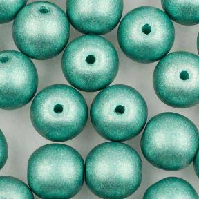 Round Beads 6 мм Alabaster Metallic Green