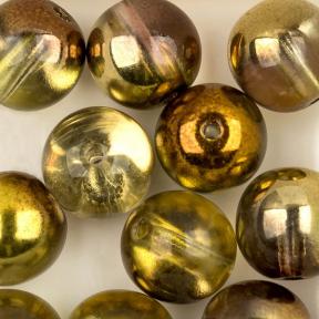 Round Beads 8 мм Crystal Sunny Magic Gold (10 шт)