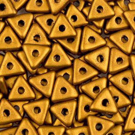 Tri-bead 4 мм Brass Gold