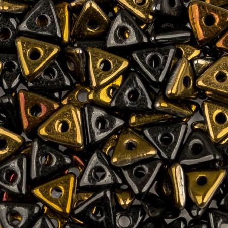Tri-bead 4 мм Jet Valentinite