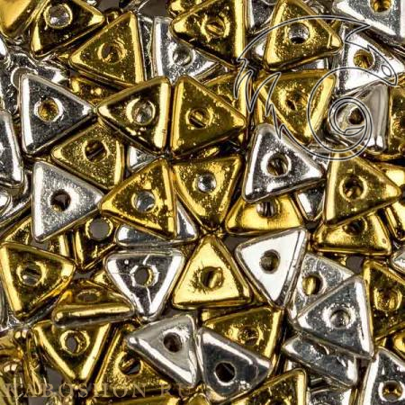 Tri-bead 4 мм Jet California Silver Tri-23980-98550