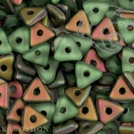 Tri-bead 4 мм Peridot Vitrail Matted Tri-50510-28171