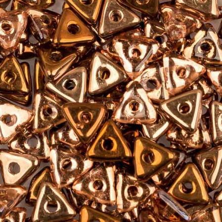 Tri-bead 4 мм Rosaline Capri Gold