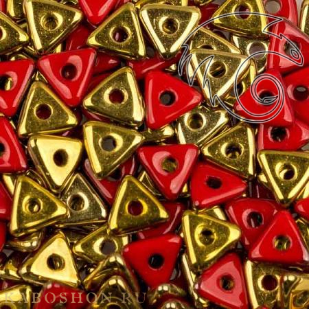 Tri-bead 4 мм Opaque Red Amber Tri-93200-26441