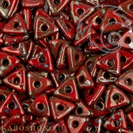 Tri-bead 4 мм Opaque Red Picasso Tri-93200-43400