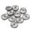 Wavelet Beads 10 мм Metallic Silver (10 шт) WavB-29405