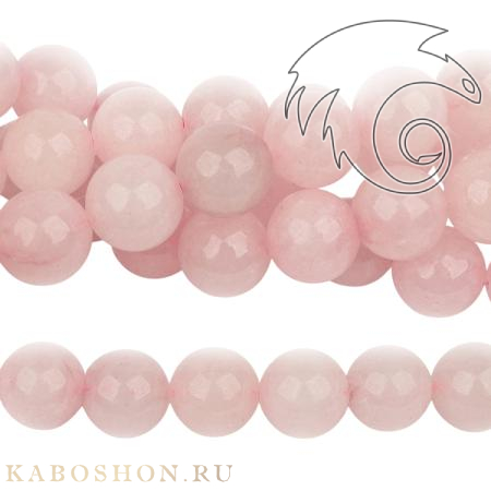 Кварц розовый 14 мм 23659-F