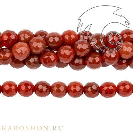 Сердолик граненый 6 мм 23753