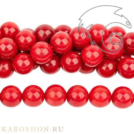 Коралл тонированный красный 8 мм 25005