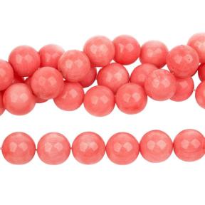 Коралл тонированный розовый 11 мм