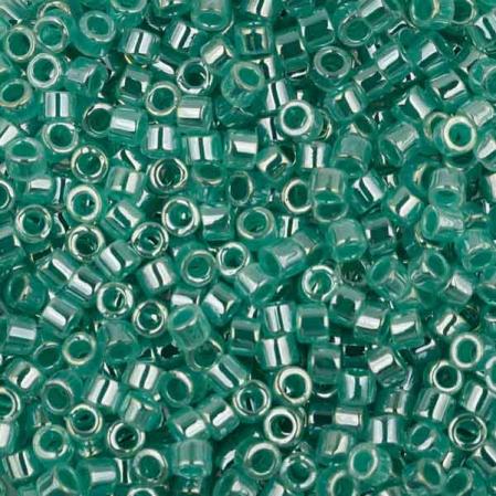 Бисер Delica 11-0 Lined Crystal Green Aqua Lust