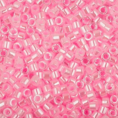Бисер Delica 11-0 Lined Crystal Med.Pink