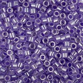 Бисер Delica 11-0 Окрашенный изнутри хрусталь/сиреневый