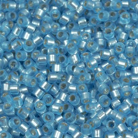 Бисер Delica 11-0 Внутреннее серебрение полуматовый голубая вода