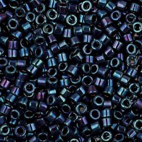 Бисер Delica 11-0 Металлизированный золотой королевский пурпурный ирис