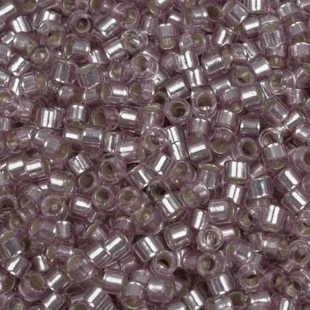 Бисер Delica 11-0 Внутреннее серебрение бледная роза