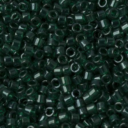 Бисер Delica 11-0 Прозрачный глянцевый изумруд