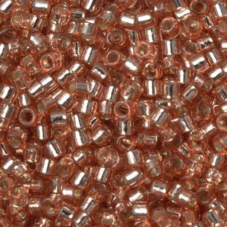 Бисер Delica 11-0 Duracoat внутреннее серебрение медная роза
