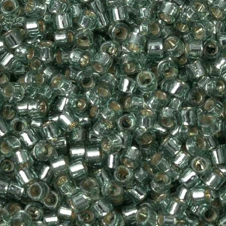 Бисер Delica 11-0 Duracoat внутреннее серебрение темная морская пена
