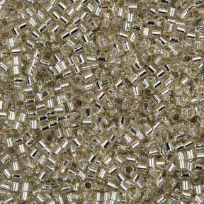 Бисер Delica 15-0 Внутреннее серебрение хрусталь