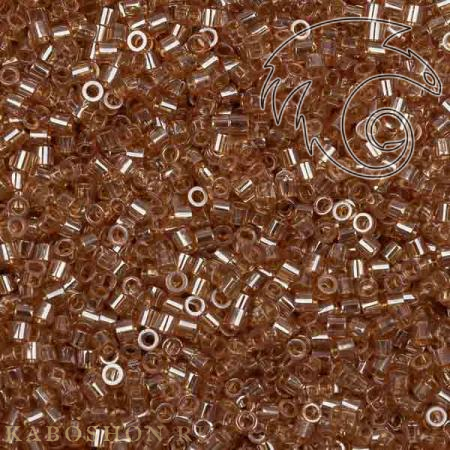 Бисер Delica 15/0 Глянцевый прозрачный бархатцы DBS1221